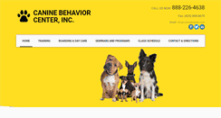 Desktop Screenshot of caninebcenter.com