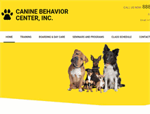 Tablet Screenshot of caninebcenter.com